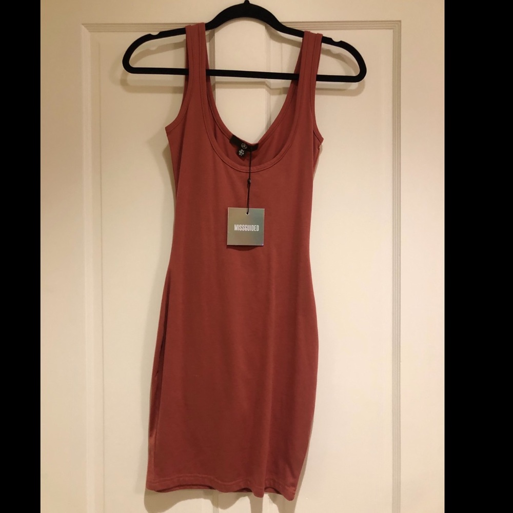 Missguided auburn dress